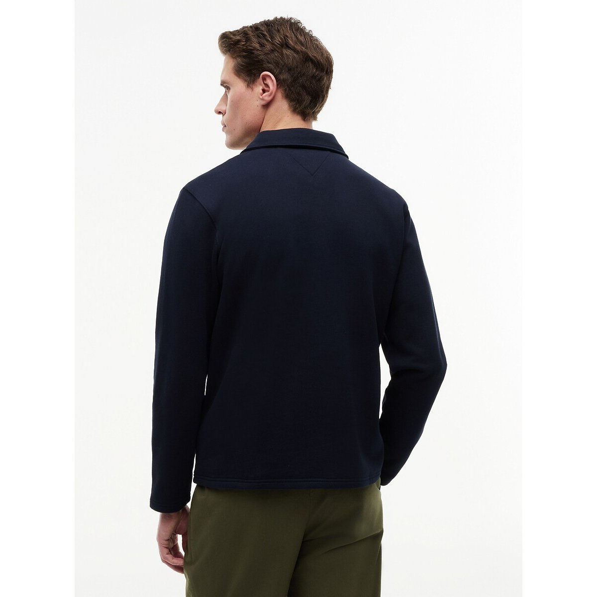 Sweat demi-zippé col montant rouge/marine, TOMMY HILFIGER