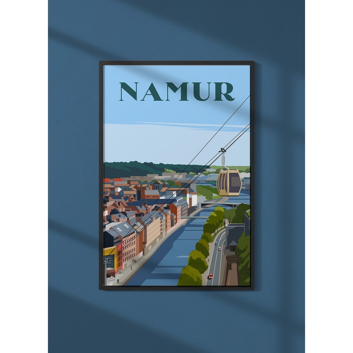 Affiche ville Namur blanc, L'AFFICHERIE