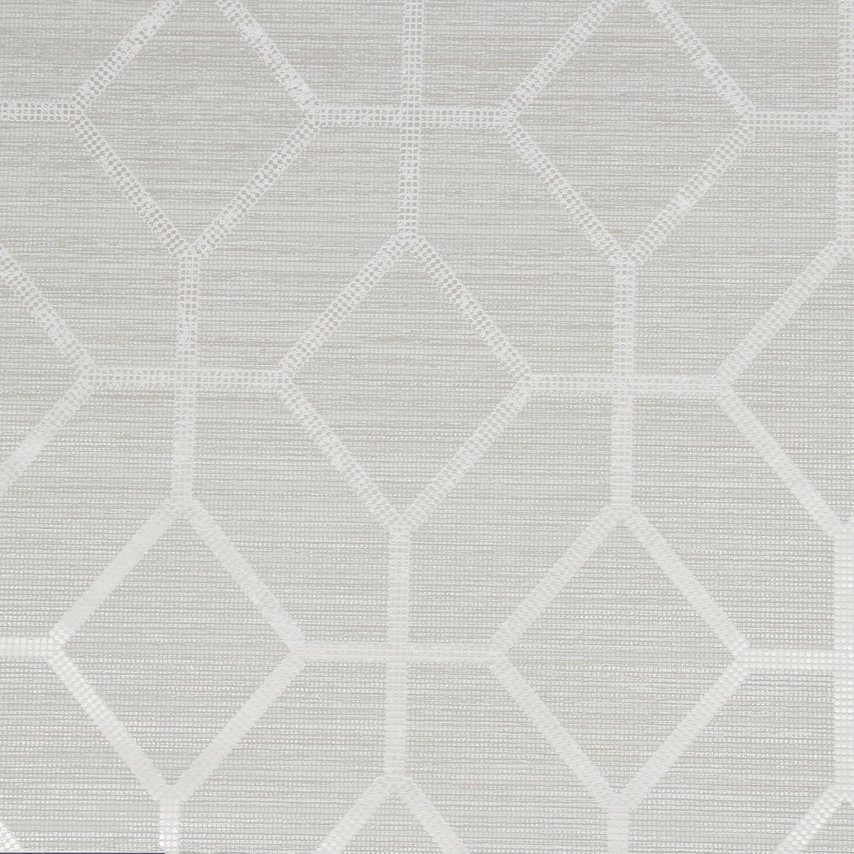 Papier peint Quadrillage géométrique Asscher perle, BOUTIQUE