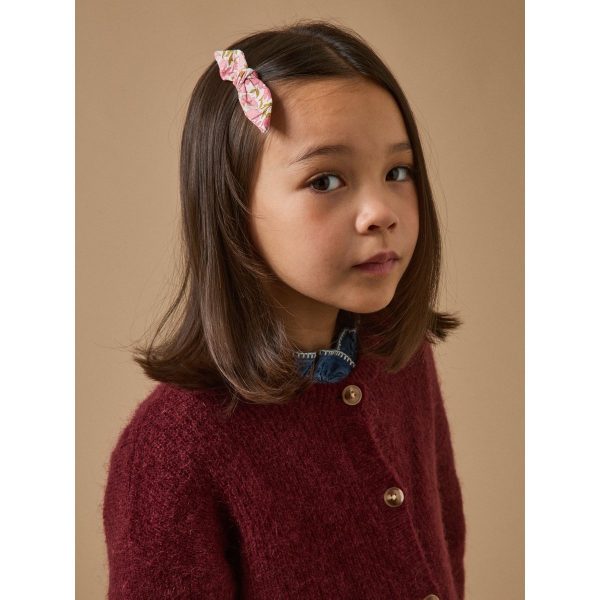 Pinces en tissu Liberty par lot de 2 liberty poppy and daisy, CYRILLUS