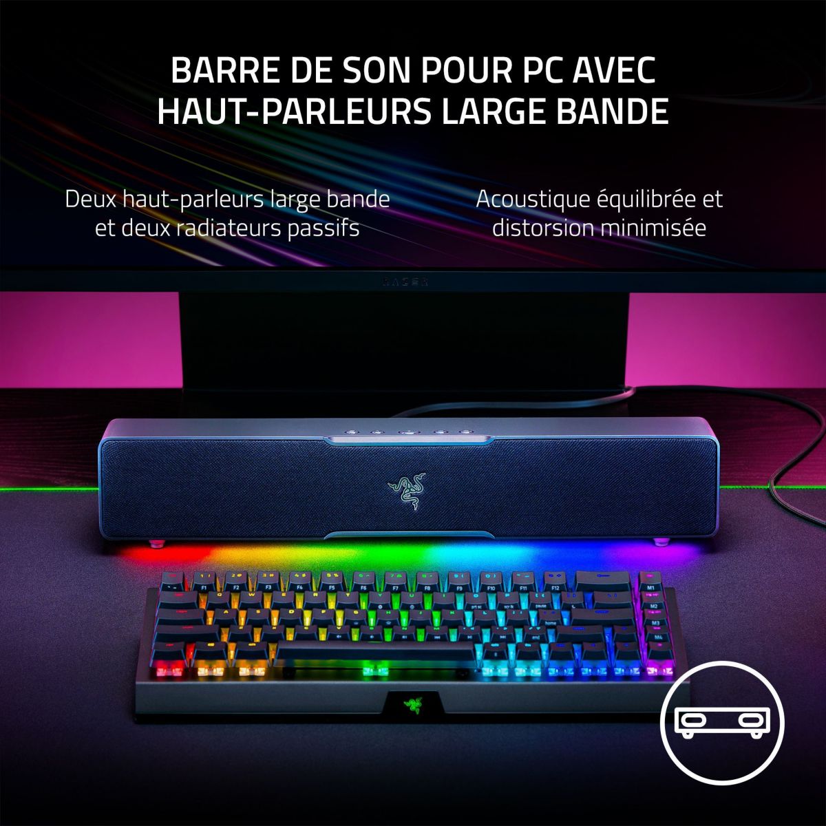 Enceinte PC LEVIATHAN V2 X couleur unique, RAZER