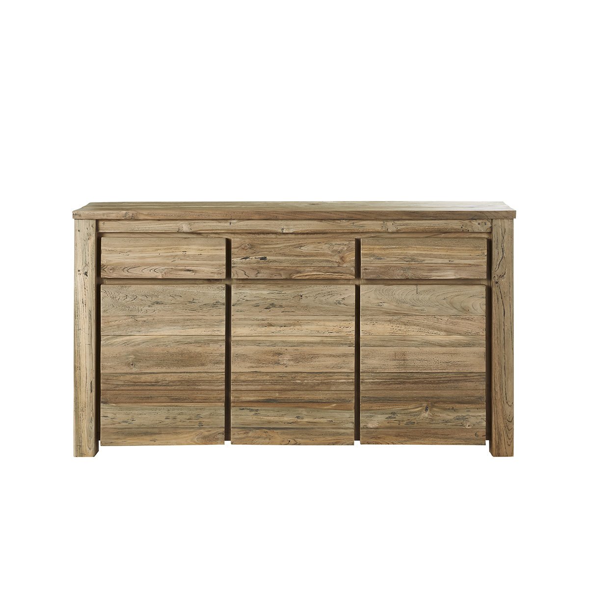 Buffet en bois de teck recyclé 160 cm  CARGO naturel, BERAH GETAH