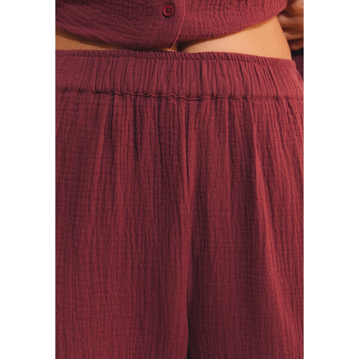 Pantalon de pyjama à motifs en coton CLEA grenadine, ETAM