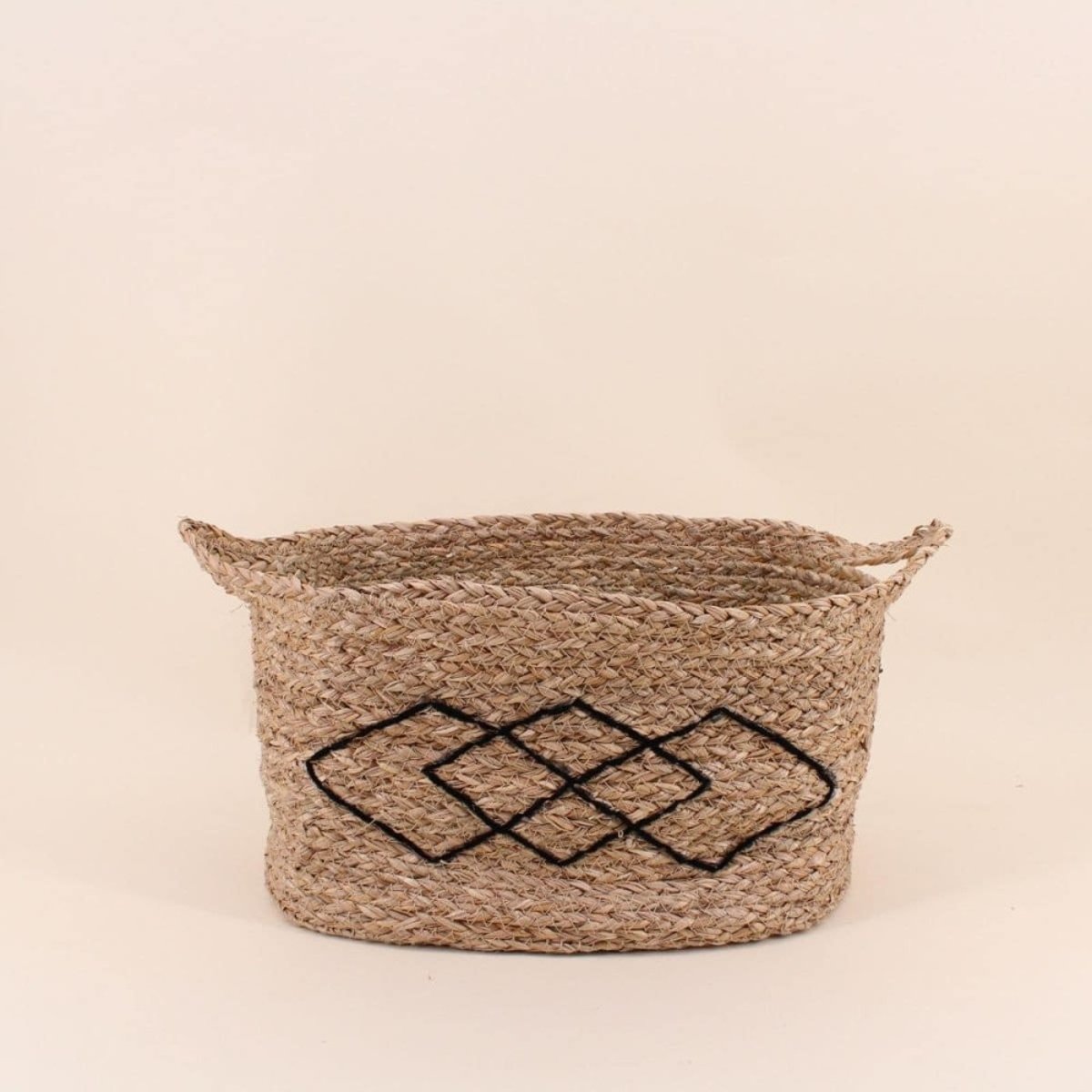 Panier rectangulaire en fibres naturelles 18x28cm naturel, ORNAMI