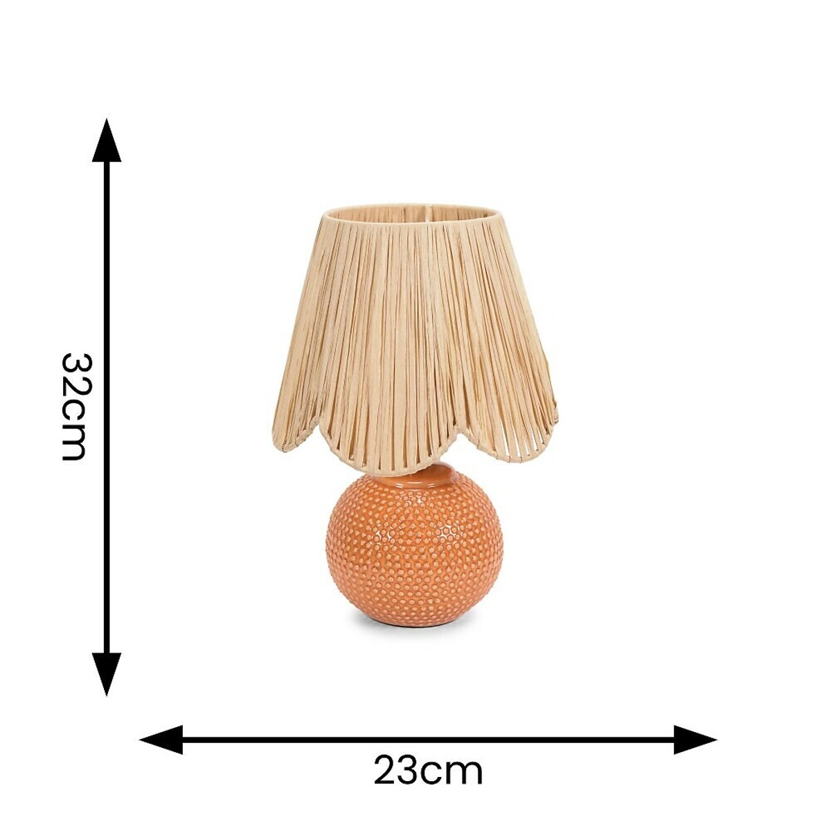 Sandy Ceramic Table Lamp orange, SO'HOME