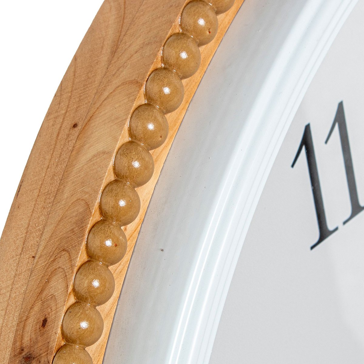 Grande horloge murale bois 65x65x6.5cm bois, WADIGA