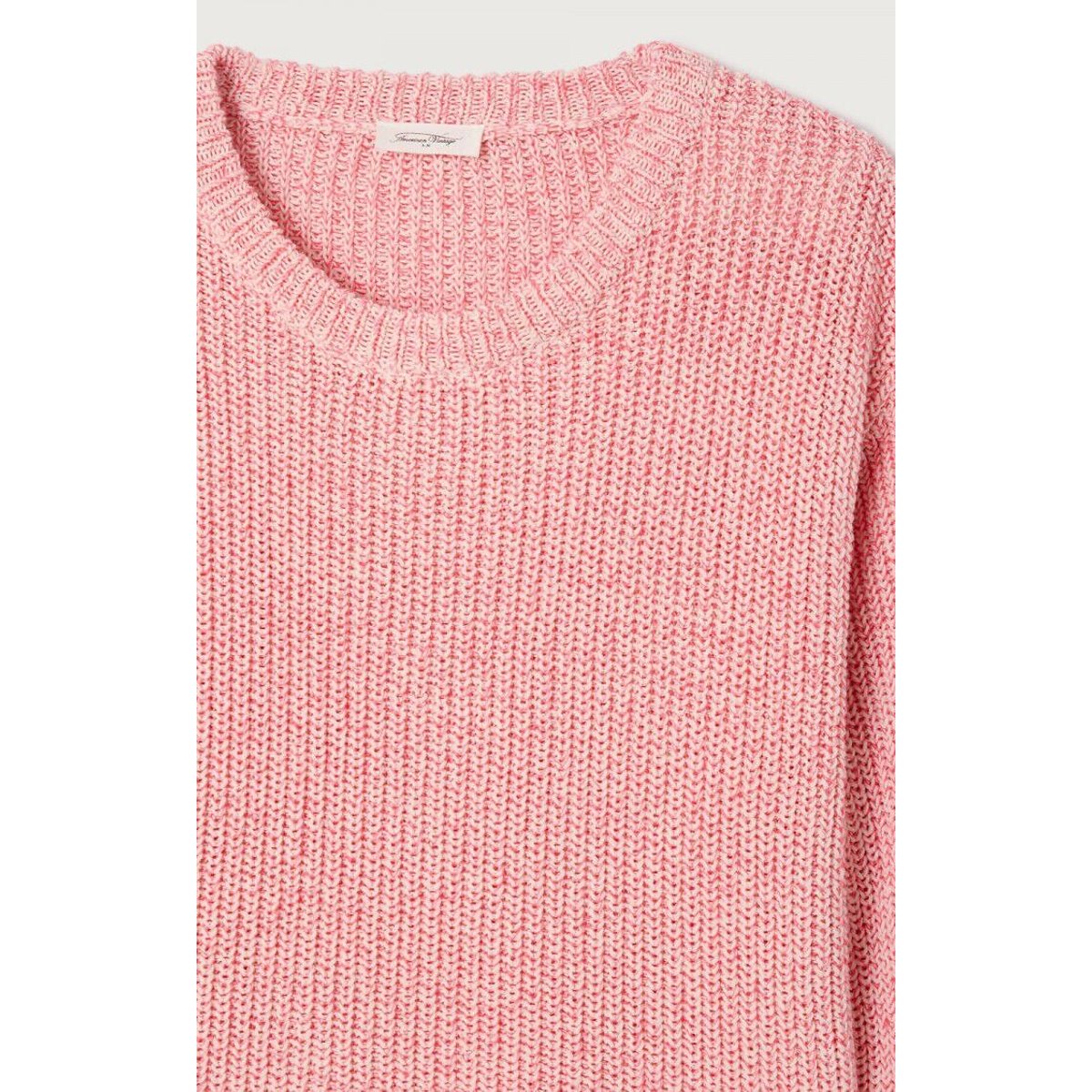 Pull court et ample, TWILY blanc/rose, AMERICAN VINTAGE