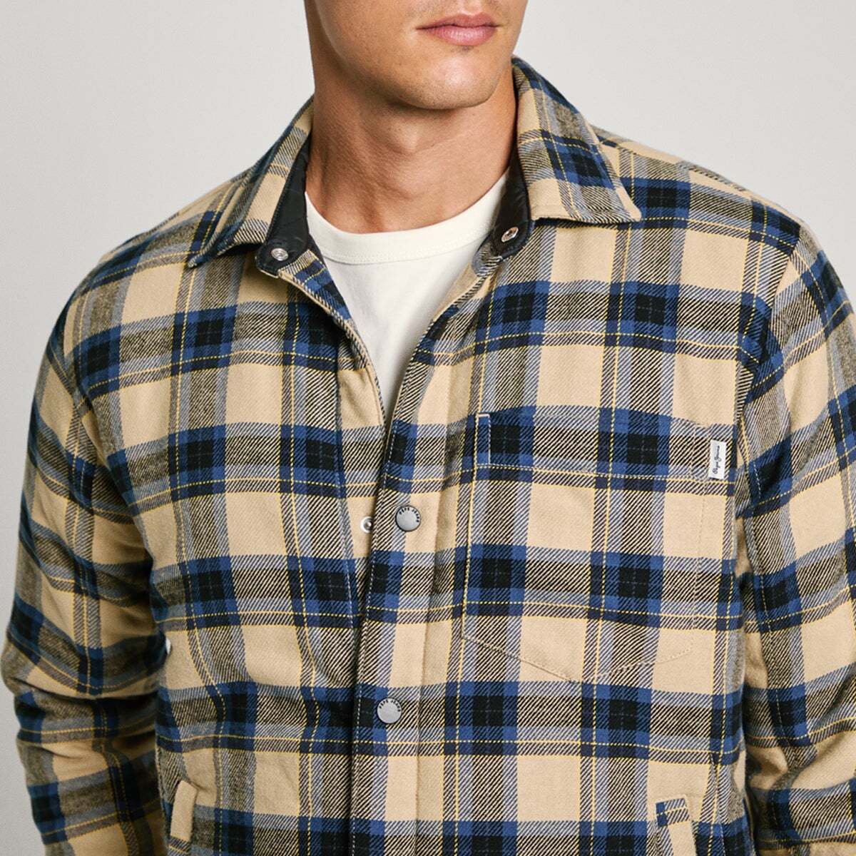 Surchemise Coupe Regular À Carreaux bleu sterling, PEPE JEANS