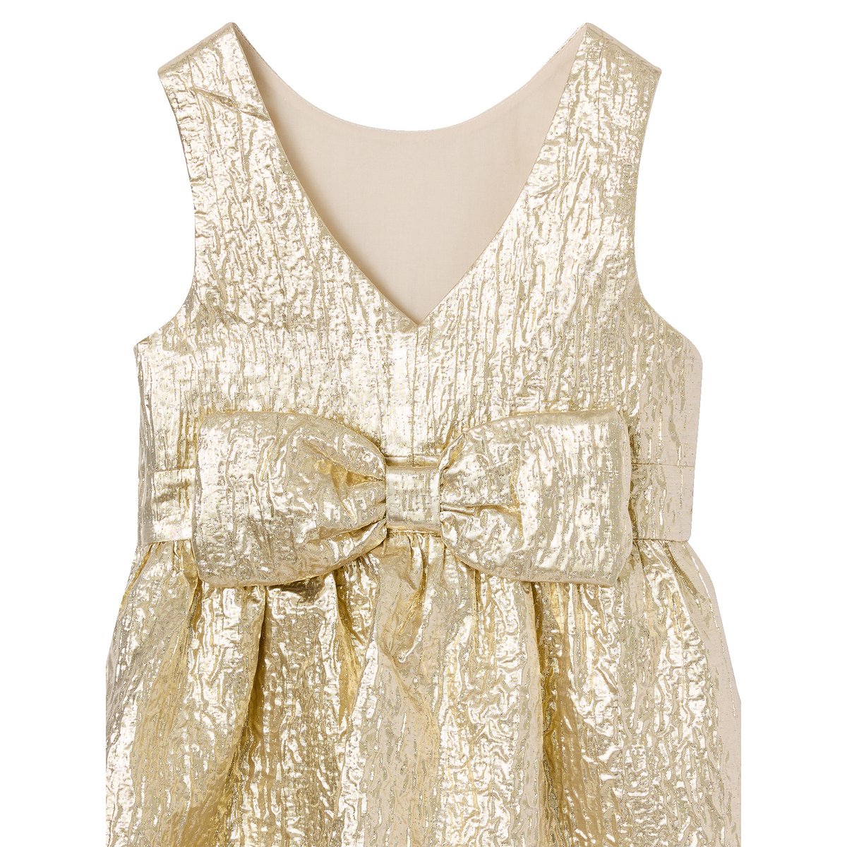 Robe de fête sans manches doré, VERTBAUDET