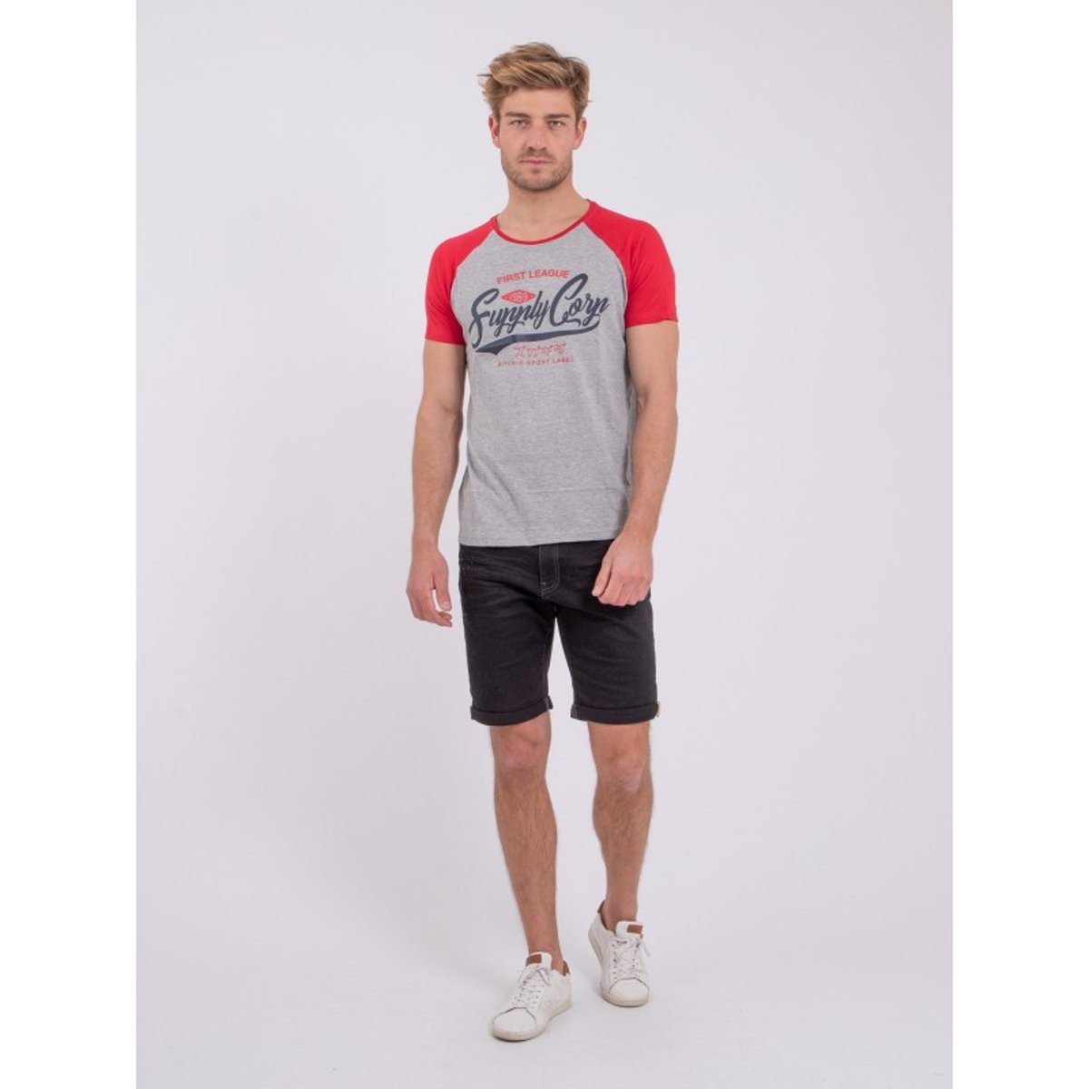 T-shirt Col Rond Pur Coton Nechin rouge, RITCHIE
