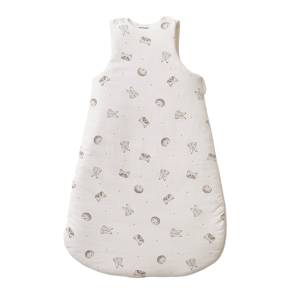 Gigoteuse sans manches en coton bio* MINI COMPAGNIE écru / gris, VERTBAUDET
