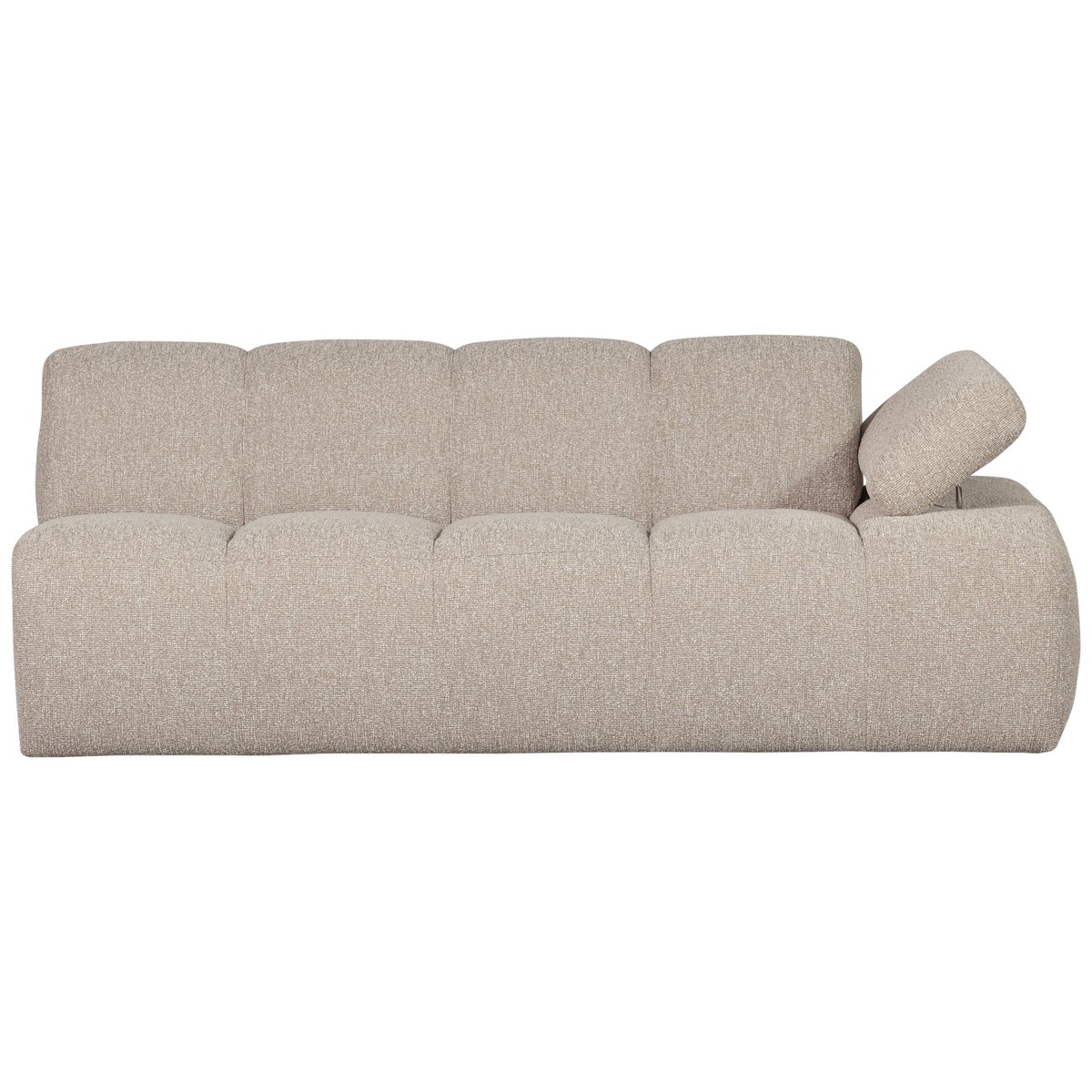 Élément de canapé 2 places droit de bouclé MOJO beige, WOOOD
