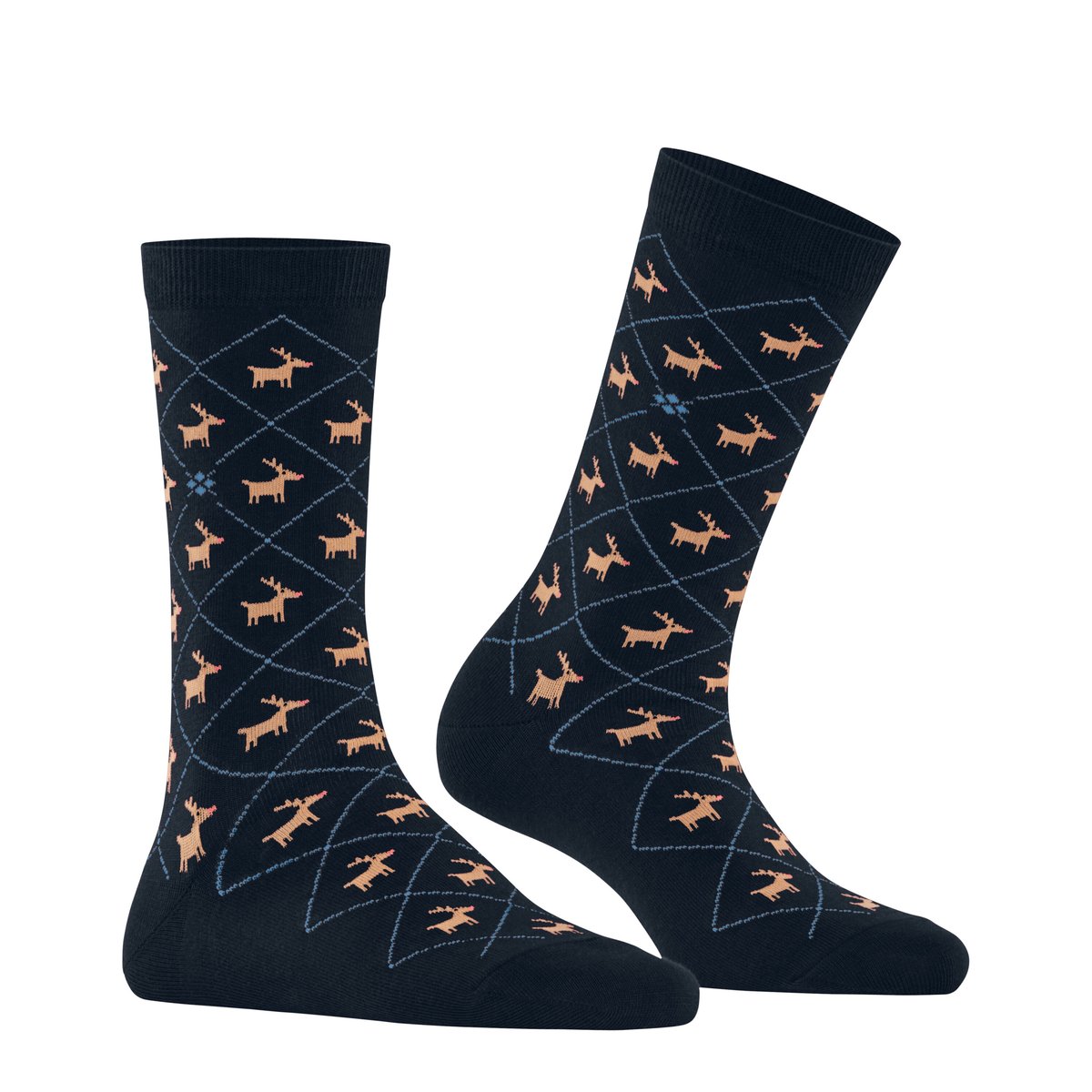 Chaussettes Reindeer Opaque marin, BURLINGTON