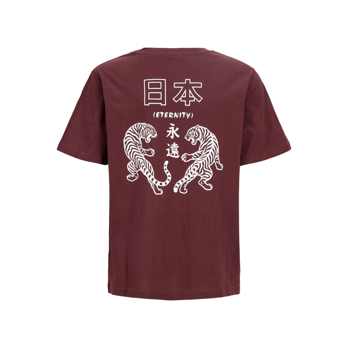 T-Shirt bitter chocolate, JACK & JONES JUNIOR