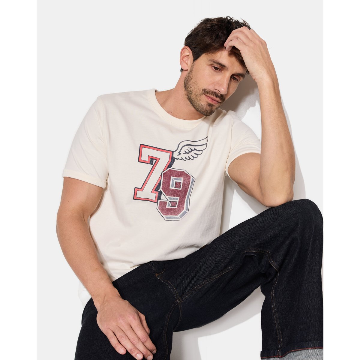T-Shirt en coton DOREMI écru, CHEVIGNON