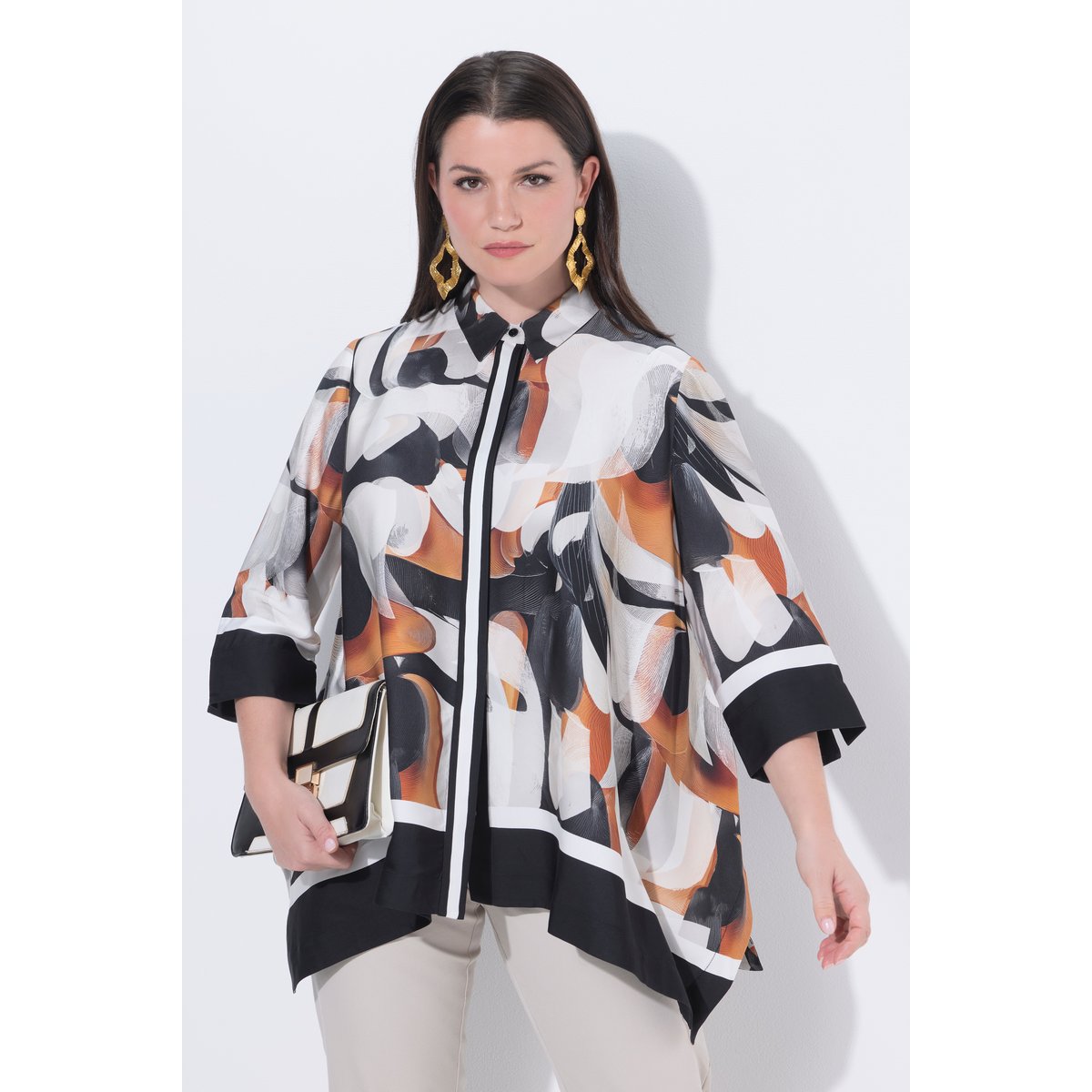 Chemisier oversize blanc neige, ULLA POPKEN