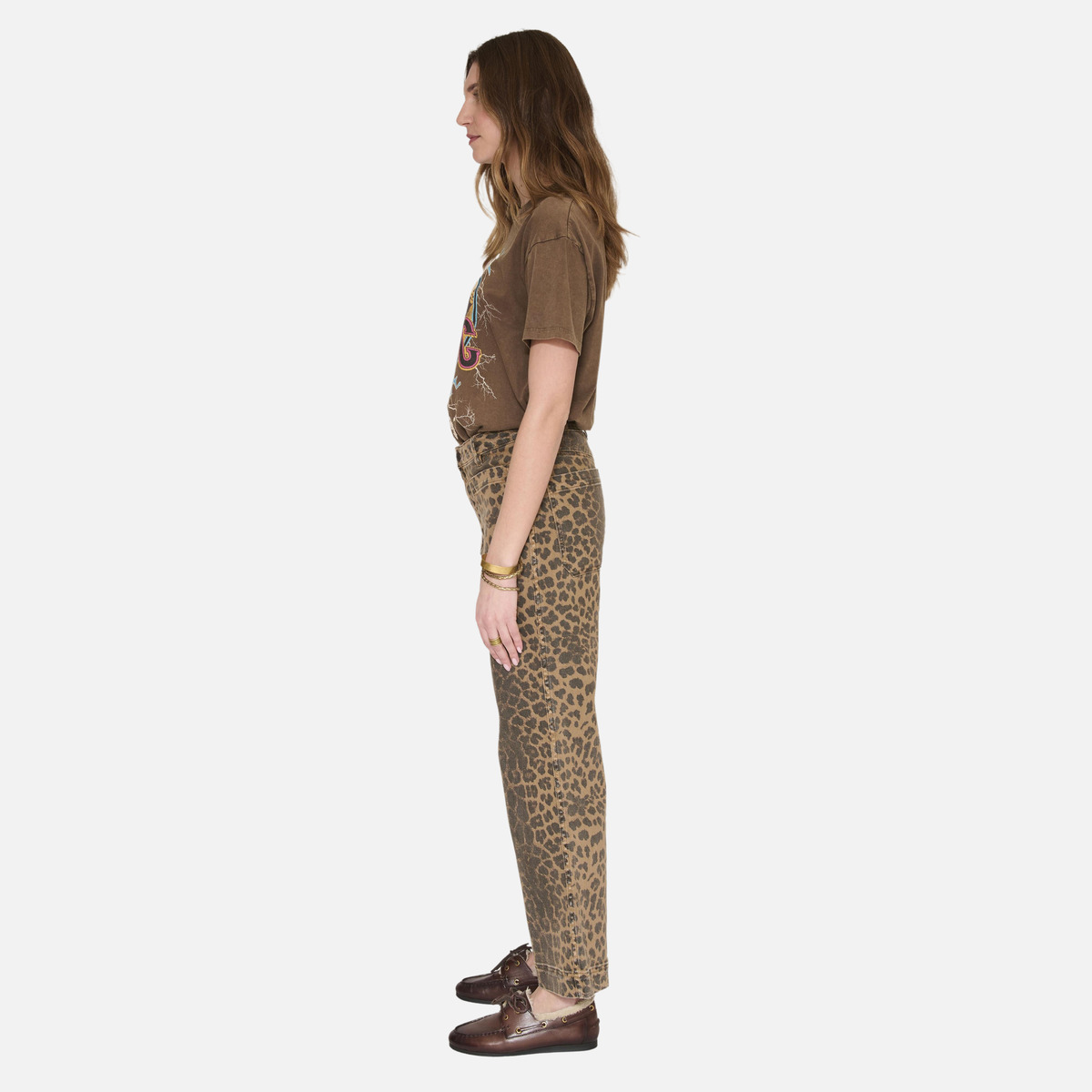 Jean THE FRIDA LEOPARD PRINT nuts, MKT STUDIO