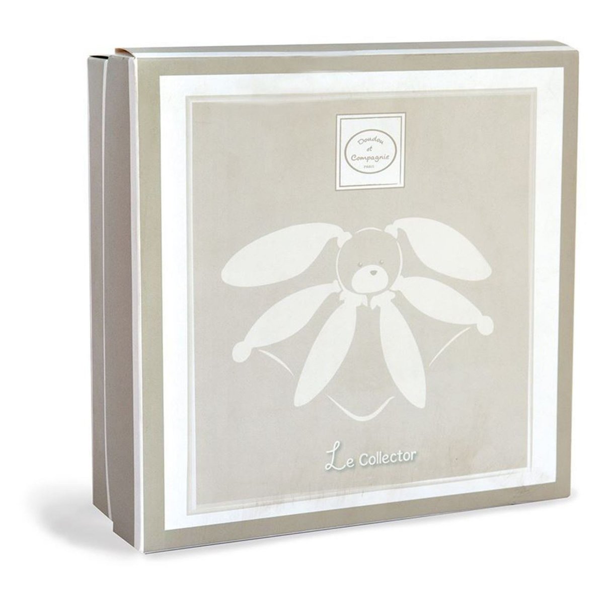 Coffret doudou Lapin collector taupe, DOUDOU ET COMPAGNIE