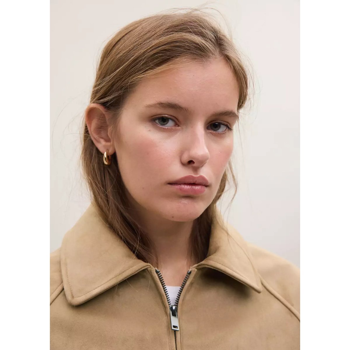 Veste ballon effet daim tabac, MANGO TEEN