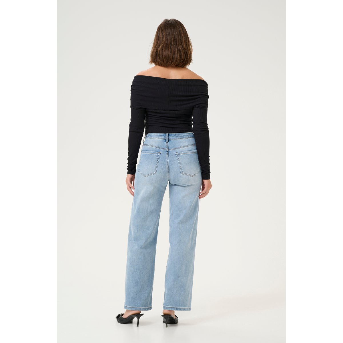 Jeans bleu light blue washed denim, KAFFE