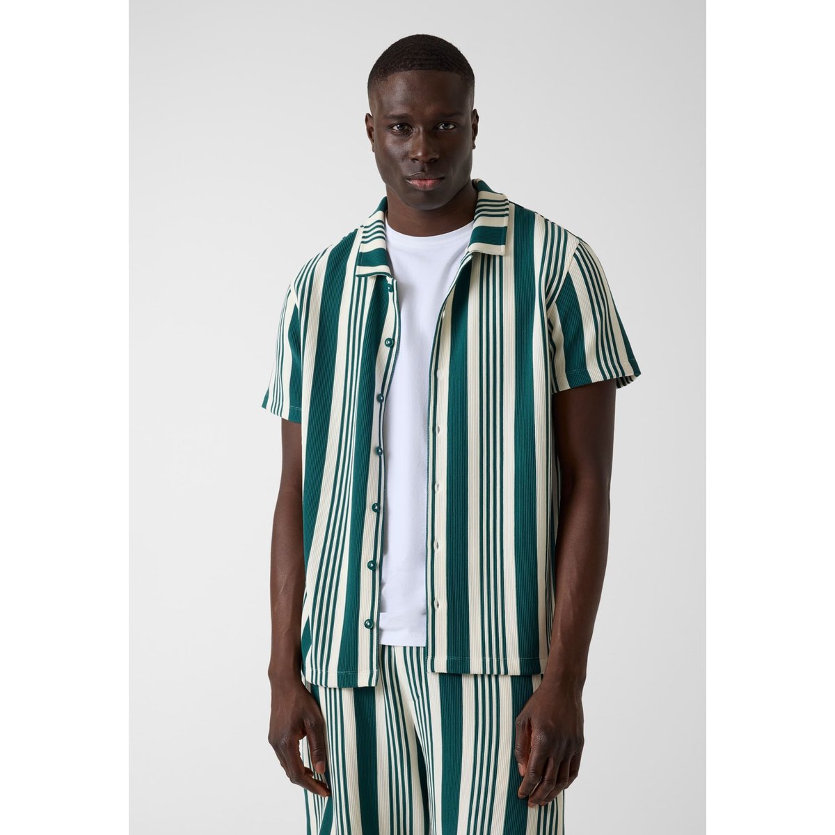 Chemise Rayée vert multi, GUESS