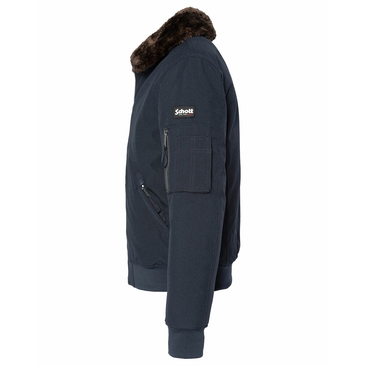 Mid-Season Short Jacket navy blue, SCHOTT