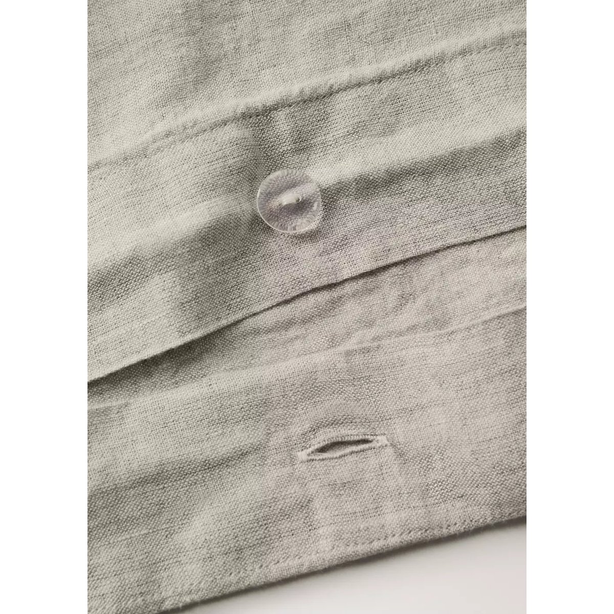 Housse de couette lin lavé lit 135/140 cm sable, MANGO HOME