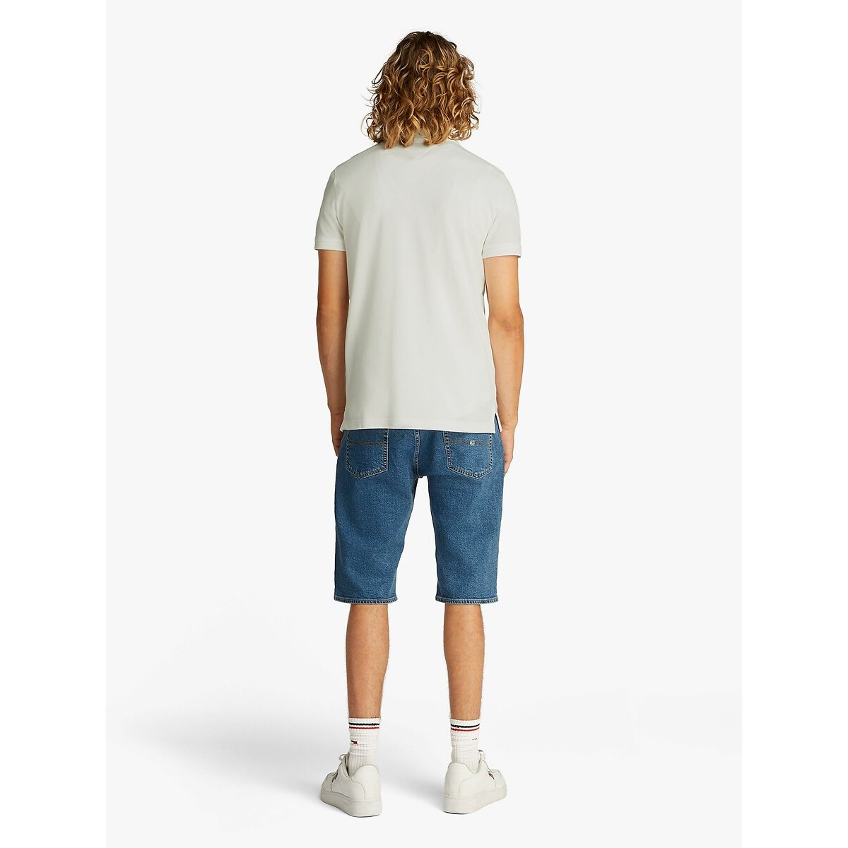Slim Polo Shirt white, TOMMY JEANS