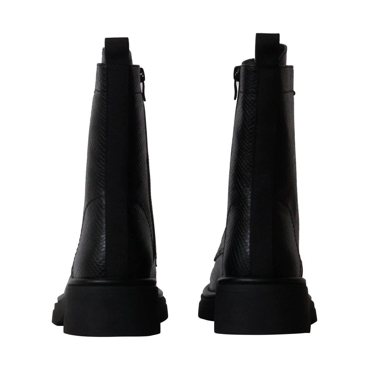 Bottines à Lacets Et Zip serpent, ENZA NUCCI