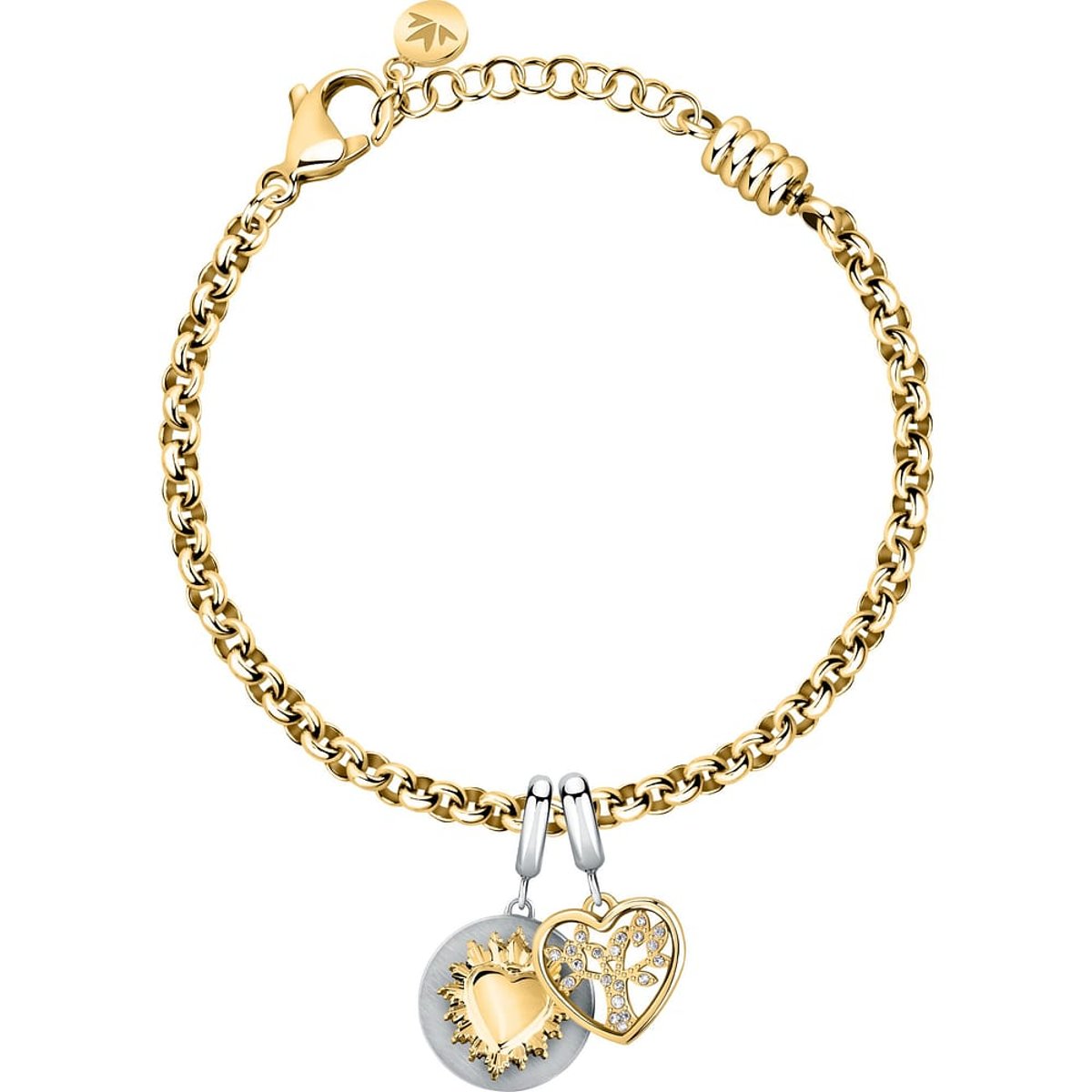 Bracelets en Cristal/crystal/steel et Cristal stainless steel,yellow gold, MORELLATO