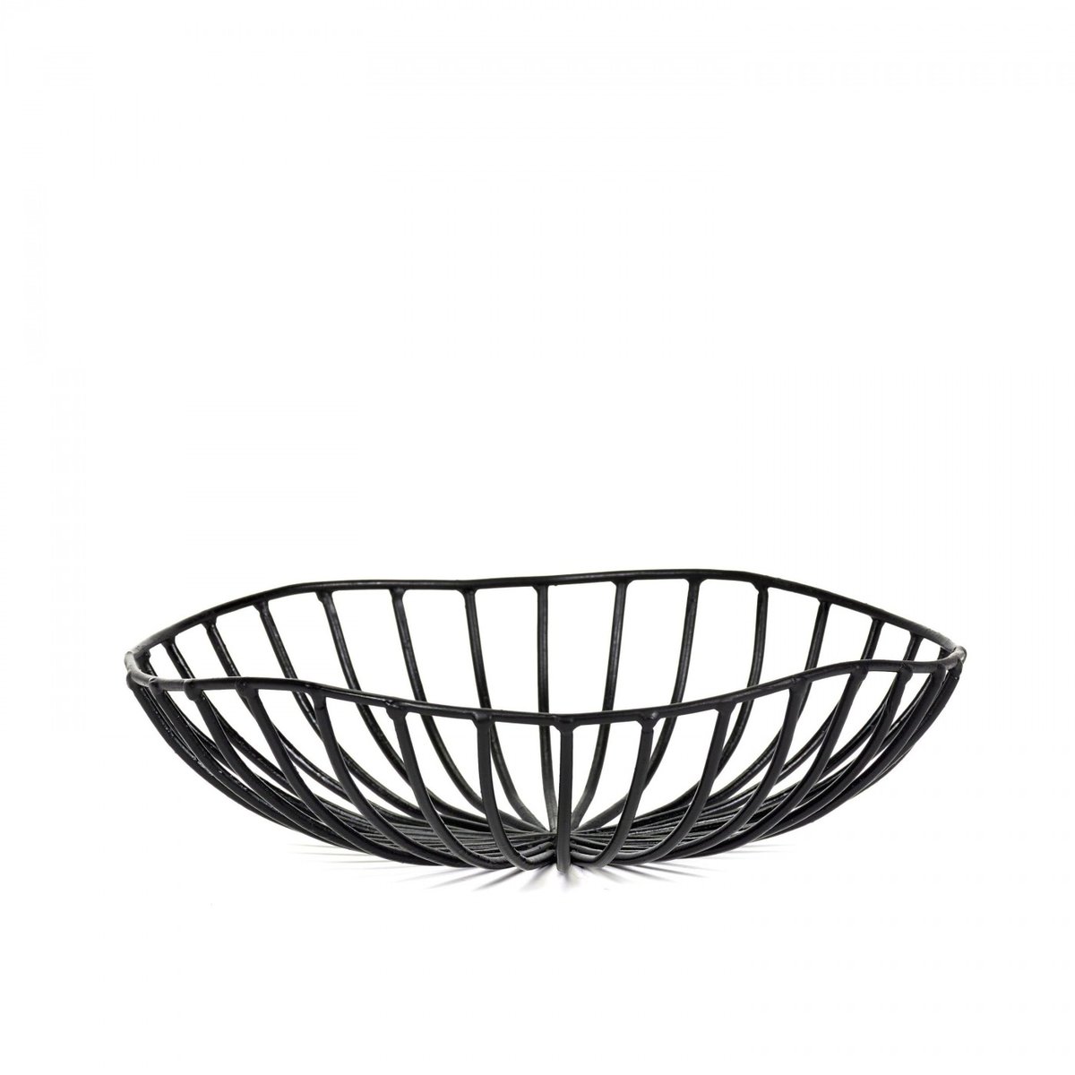 Corbeille à Pain CATU Noir Large Diam 20 x H 6 cm noir, SERAX