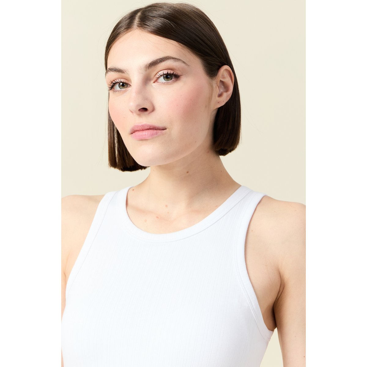 Débardeur 2 en 1 avec brassière intégrée blanc, BONOBO