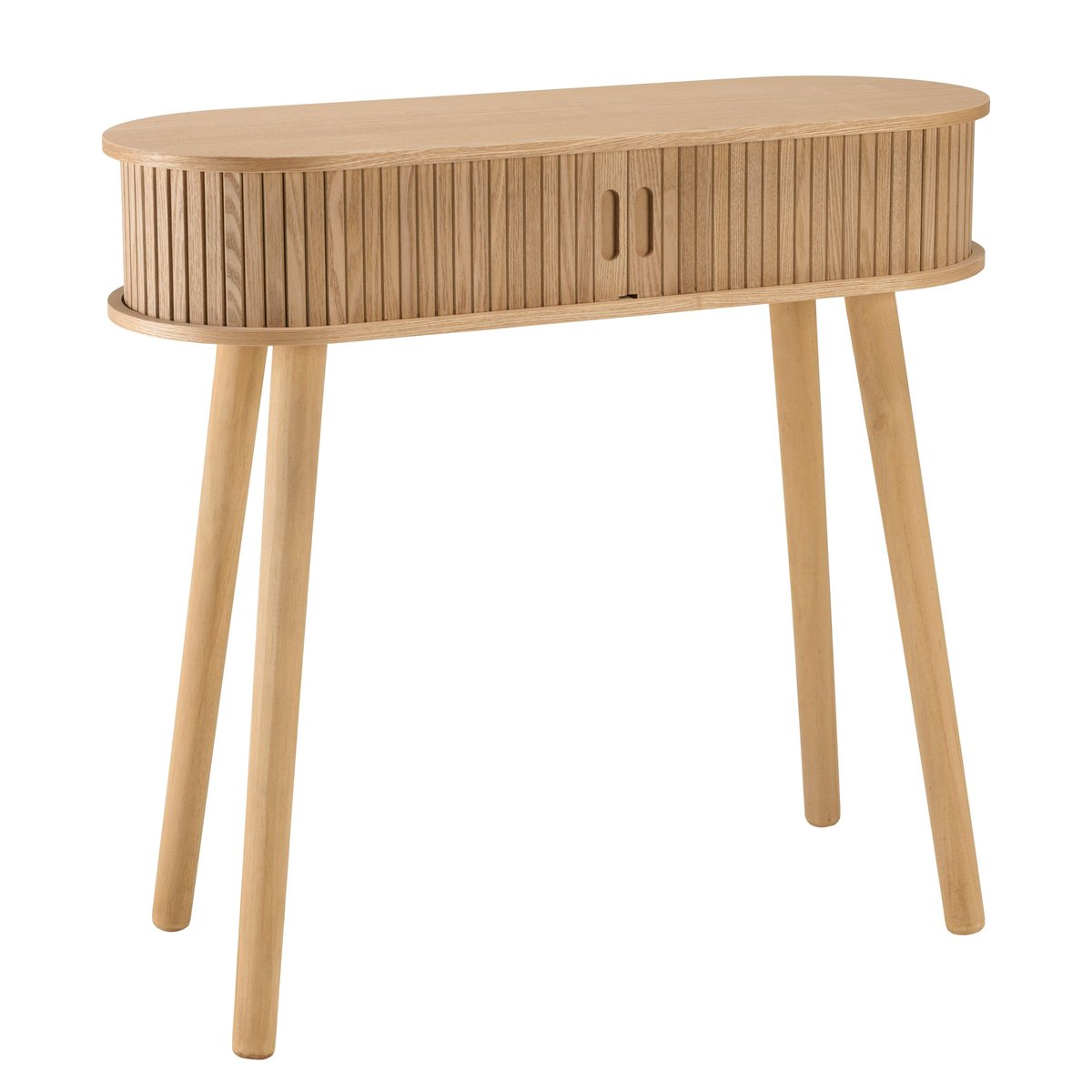 Console ovale  en bois couleur naturelle CASTILLE bois naturel, PIER IMPORT