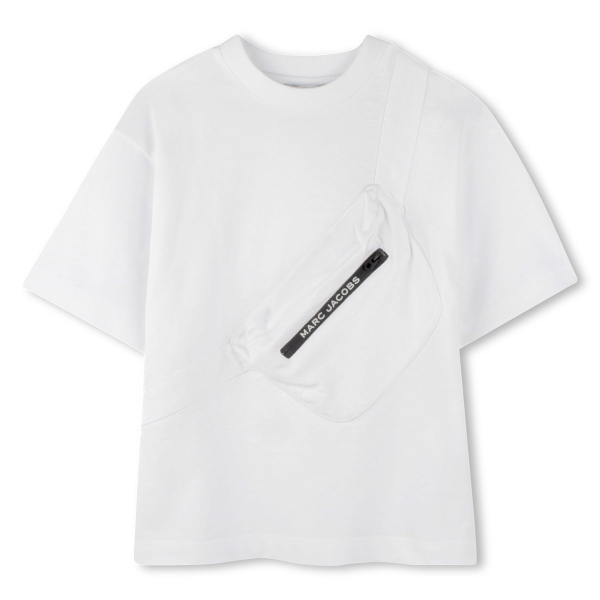 T-shirt en coton imprimé blanc, MARC JACOBS