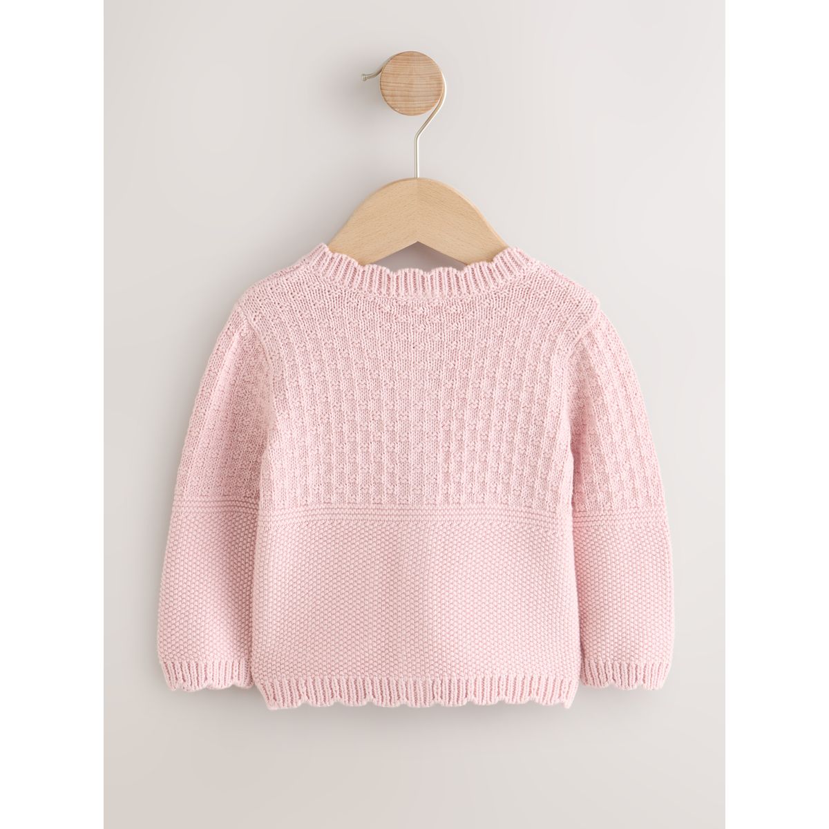 Cardigan bébé en maille lapin rose brodé, NEXT