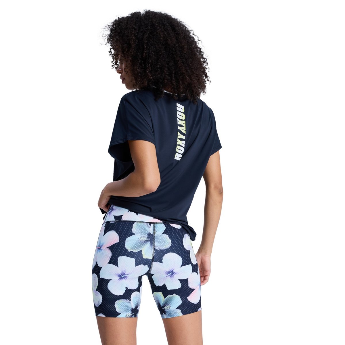 Short Biker de sport HEART INTO IT BIKER PT. noir anthracite im fleur real, ROXY