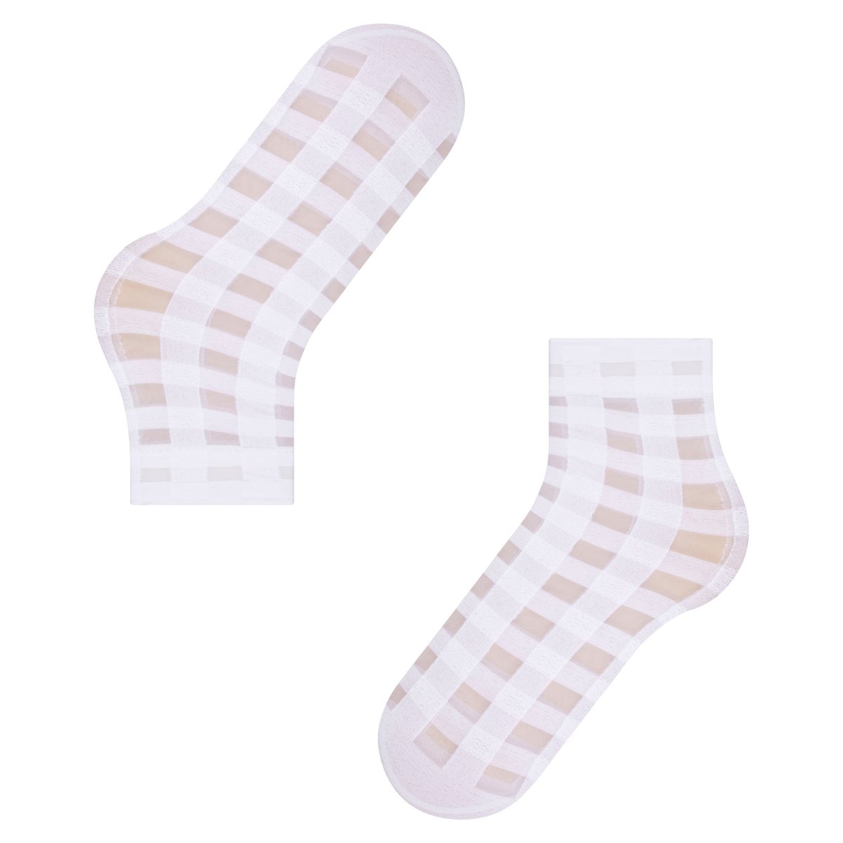 Socquettes Notebook 30 Transparent blanc, FALKE