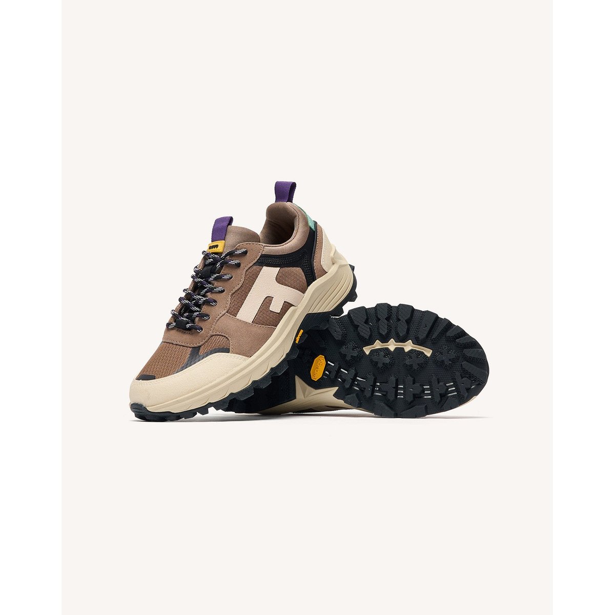 Running tissu suede HAZEL MONSTERA beige clair, FAGUO
