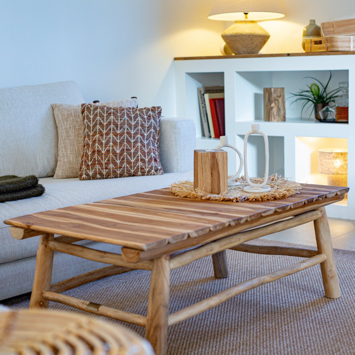 Grande table basse en teck YAG naturel, HYDILE