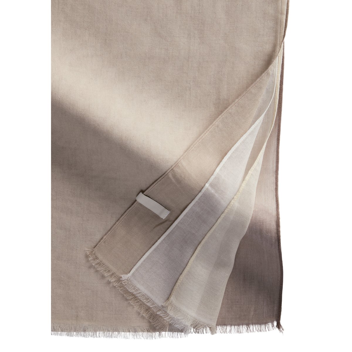 Écharpe double couche en modal et coton mélangés beige, MARC O'POLO