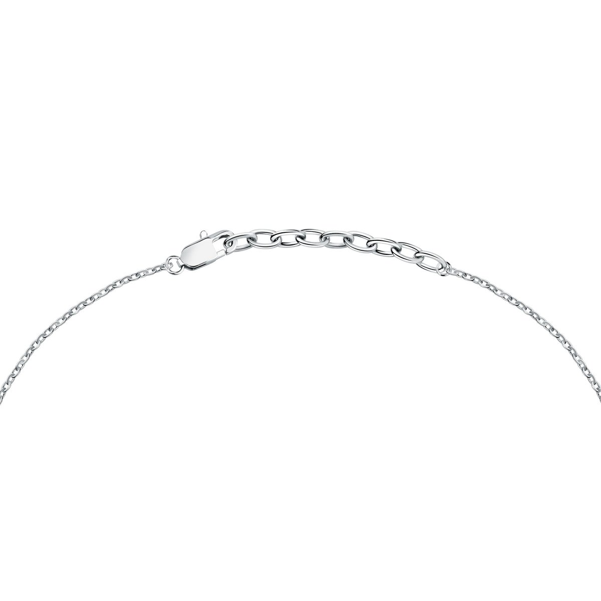 Collier en acier, zircons ICONIC argent, noir, MASERATI