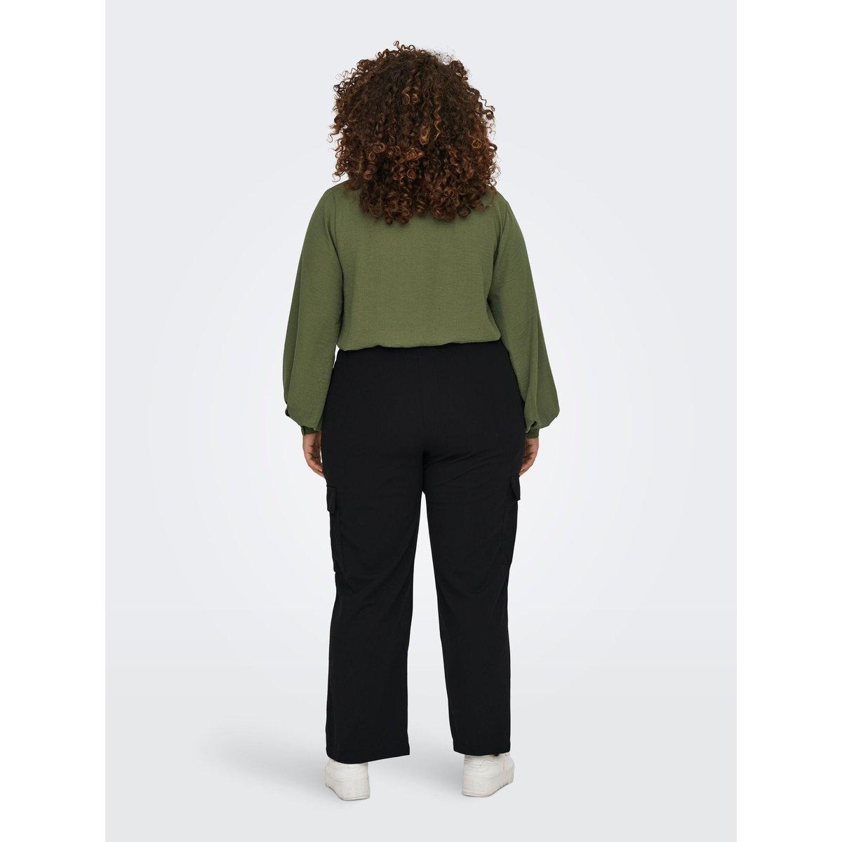 Pantalon Cargo noire - black, ONLY CARMAKOMA