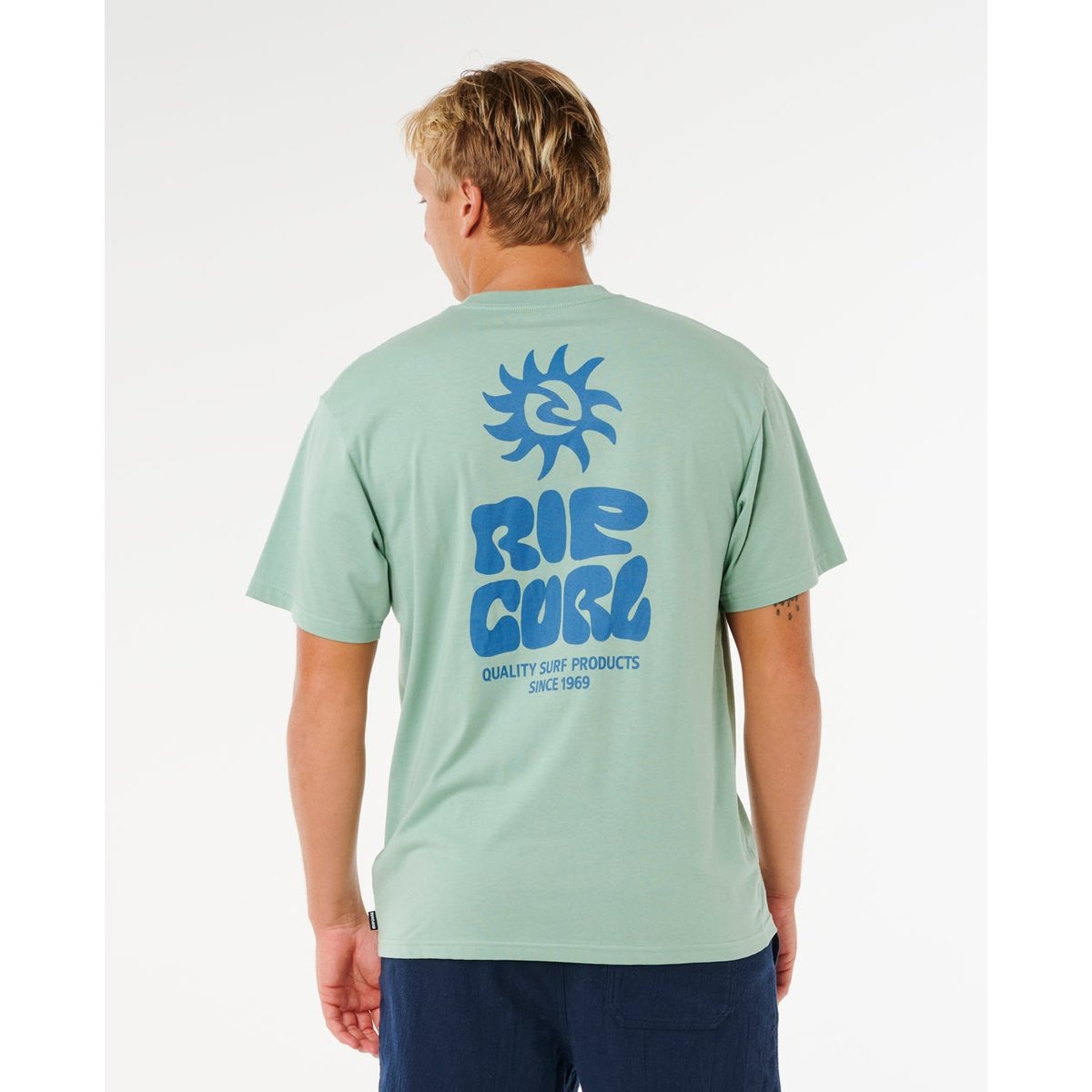 T-shirt à manches courtes Pacific Rinse Glass Off aloe, RIP CURL