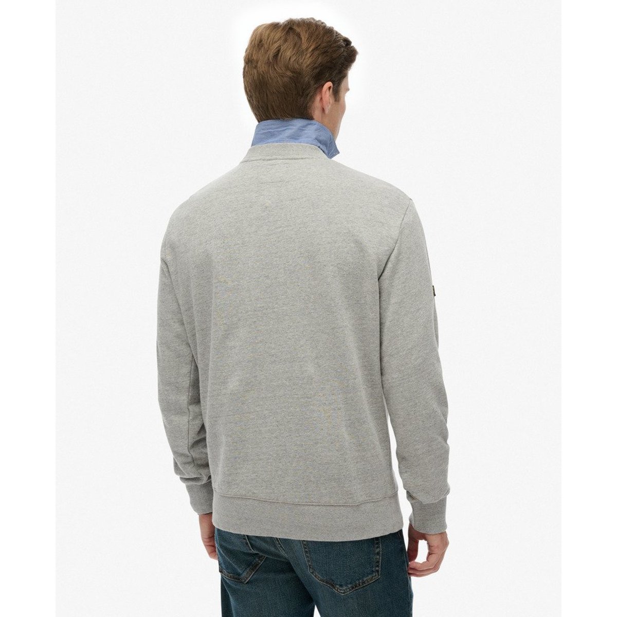 Sweat ample Utility gris athlétique chiné, SUPERDRY