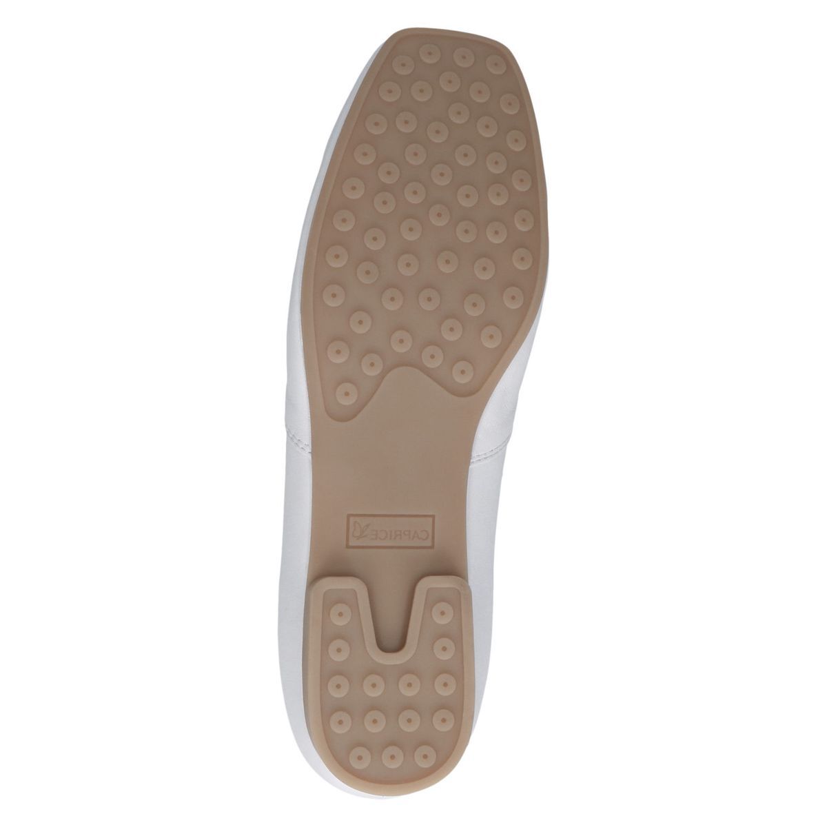 Ballerine en cuir blanc, CAPRICE