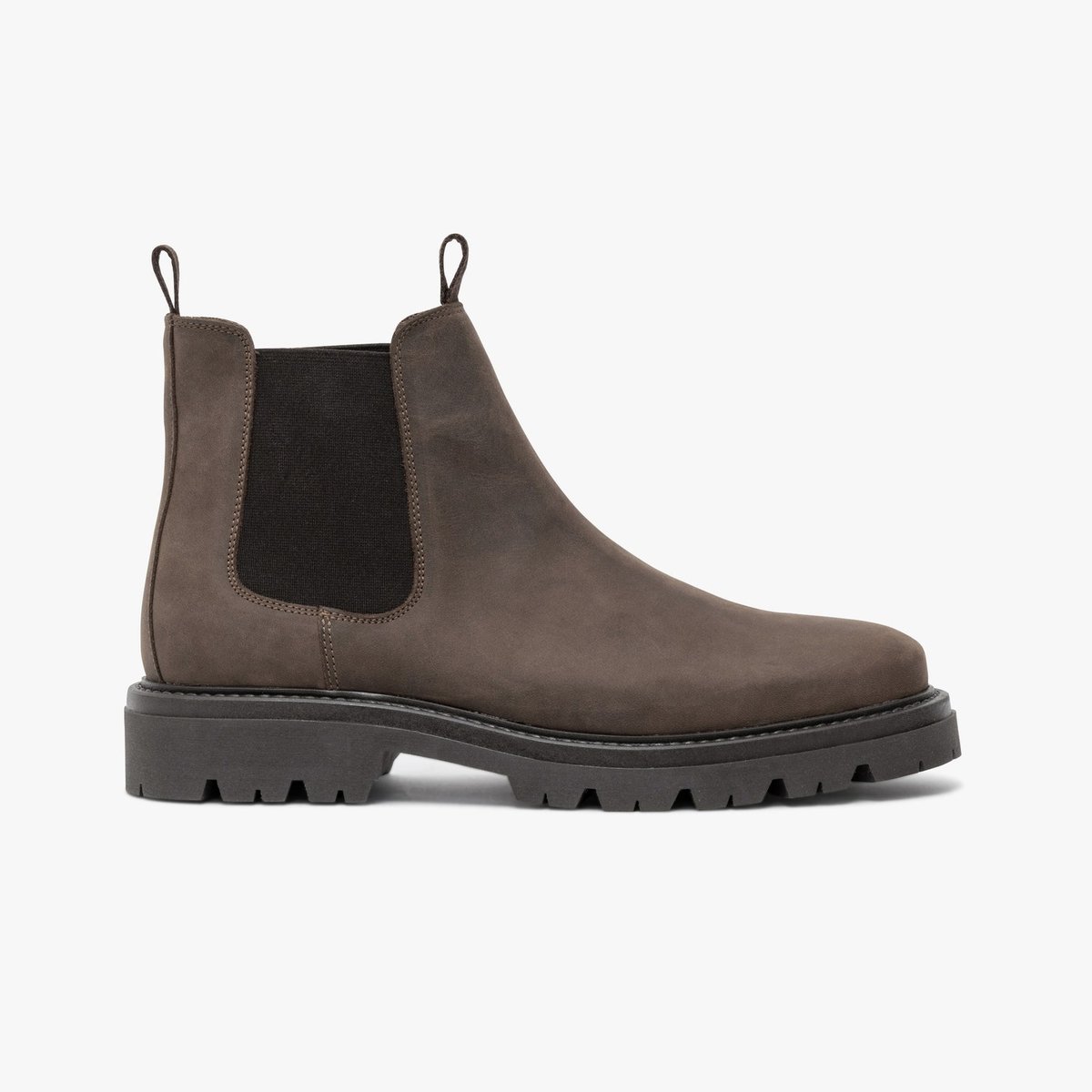 Boots À Talon en cuir OTTIS gris taupe, BOCAGE