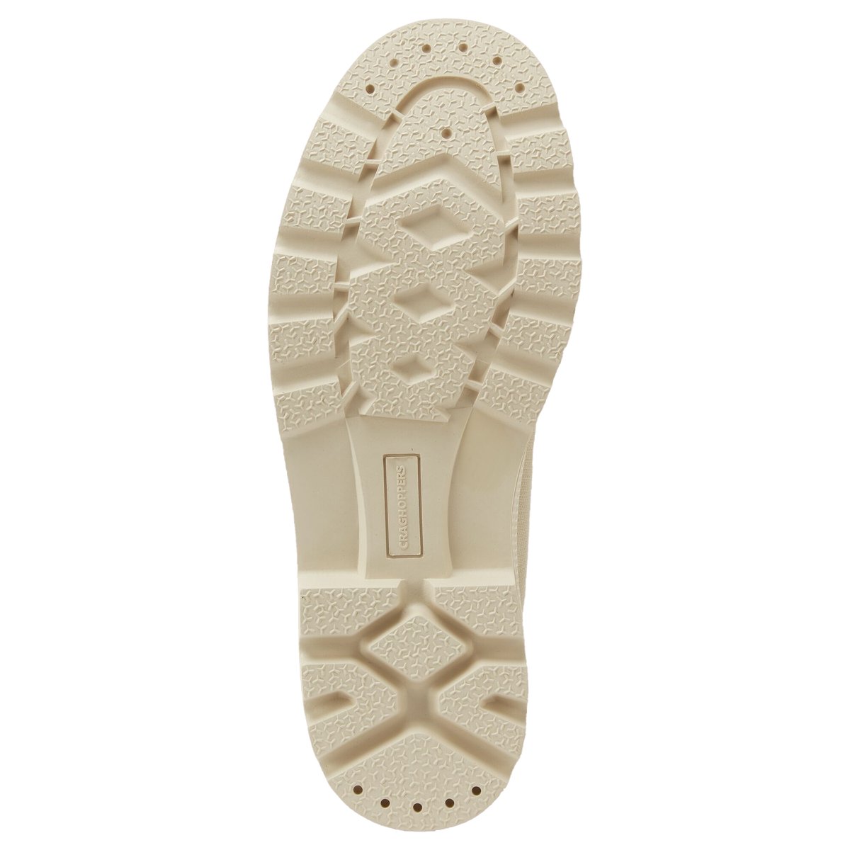 Chaussures montantes unies en coton beige, CRAGHOPPERS