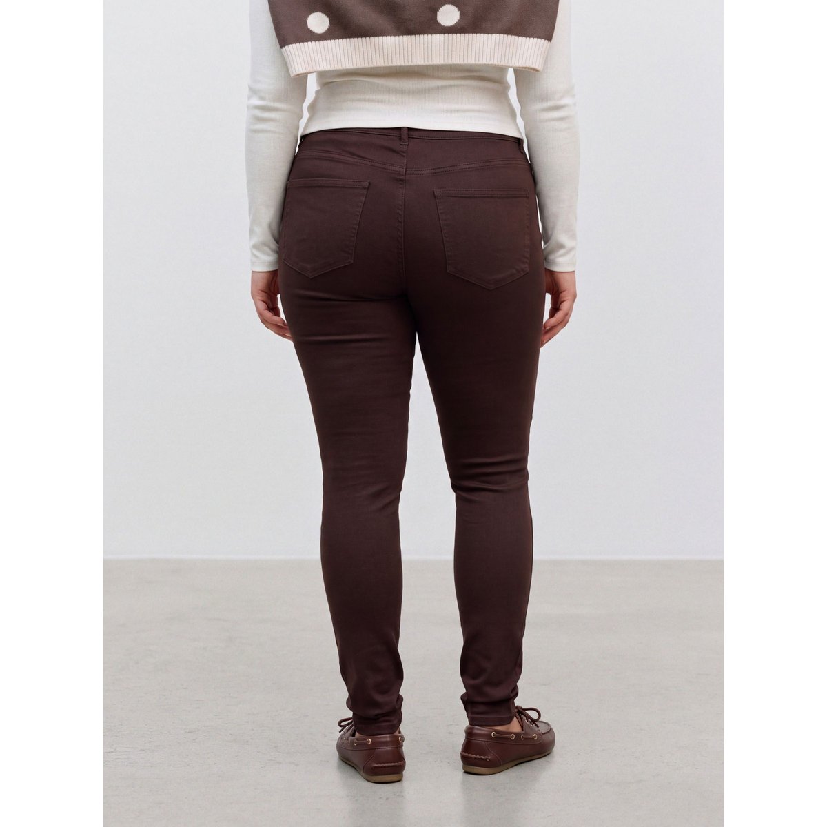 Jean Skinny marron - chocolate torte, VERO MODA