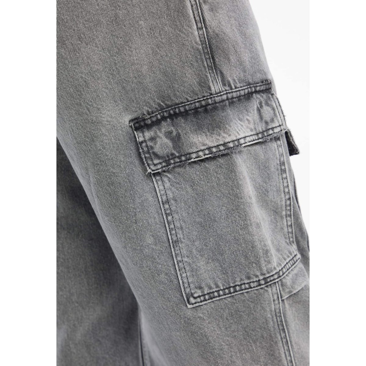 Pantalon Cargo En Jean gris, GUESS