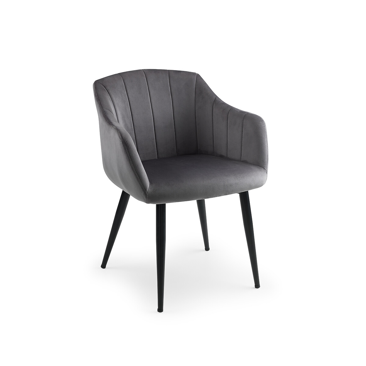 Henri Velvet Dining Chairs (Set of 2) grey, SO'HOME